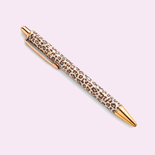 Stylos bille motif léopard